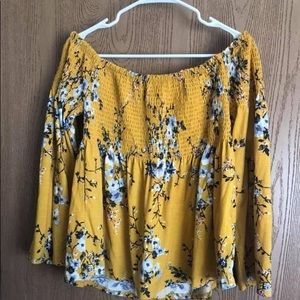 Off The Shoulder Floral Top